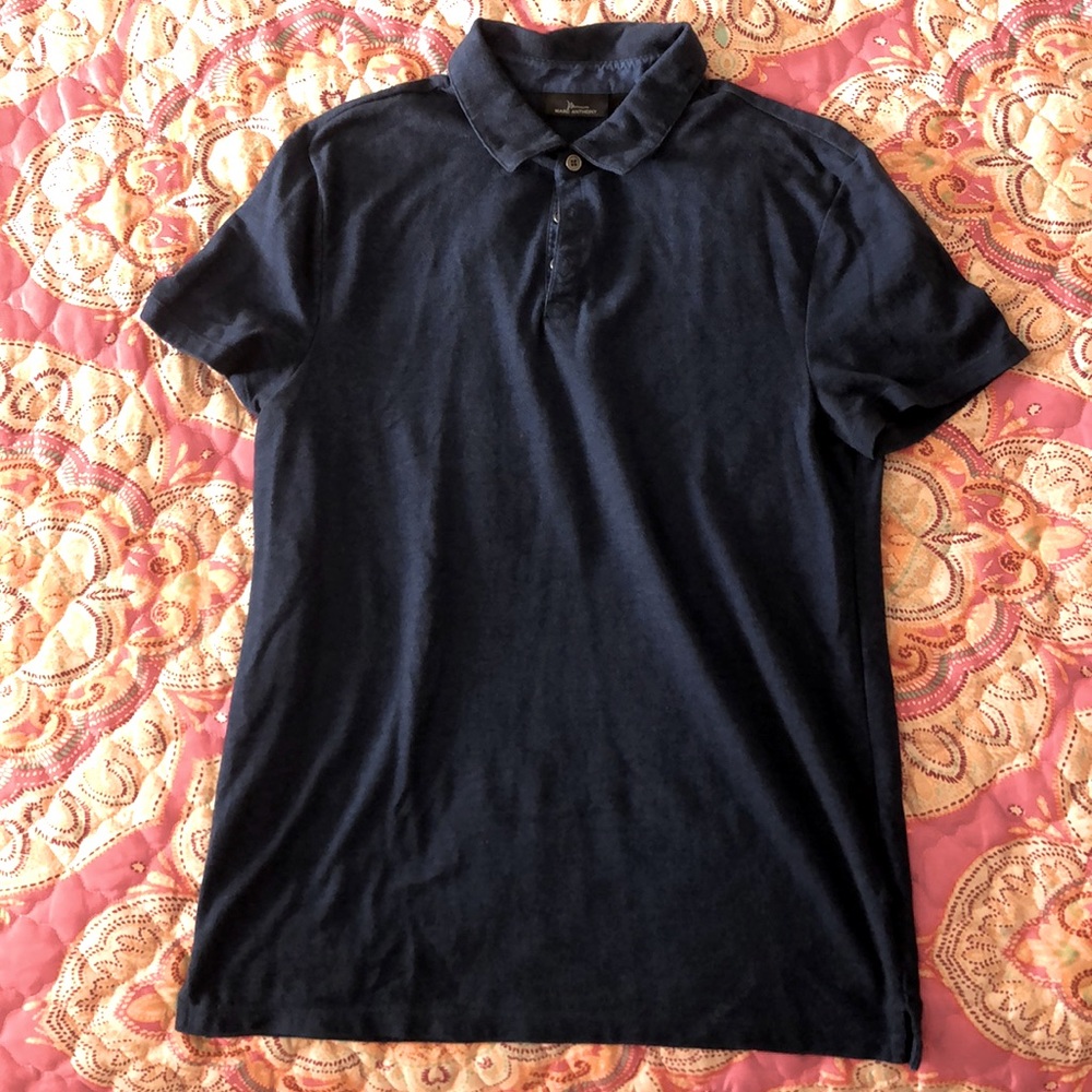 Rich navy men’s polo shirt